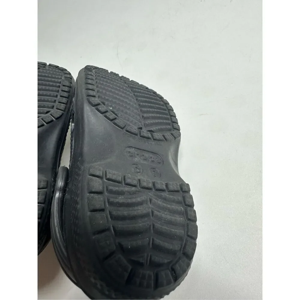 Crocs Classic Clog Size C7 Black 206990-001 Unisex Little Kids